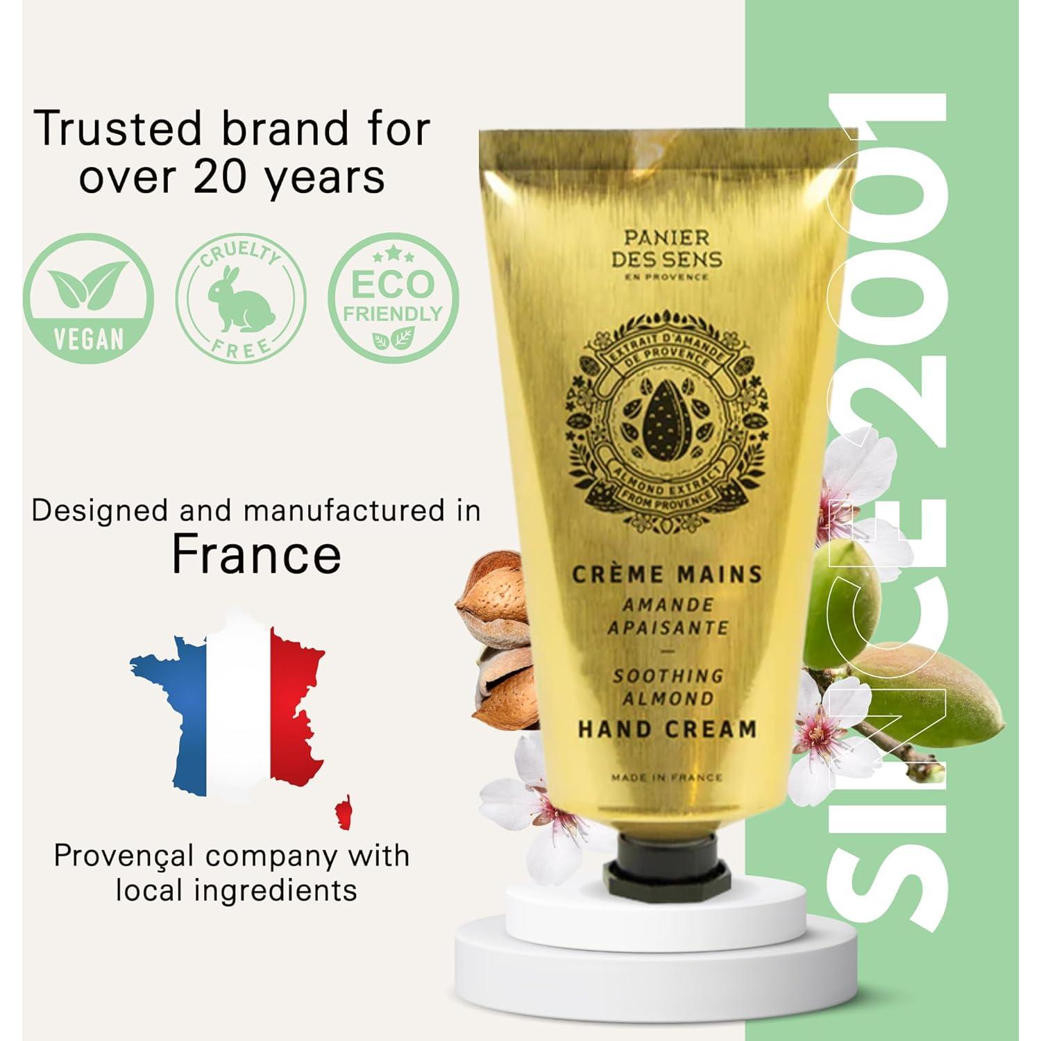 Crema de Manos Panier des Sens Almendra 74.8 ml - Hidratante Natural