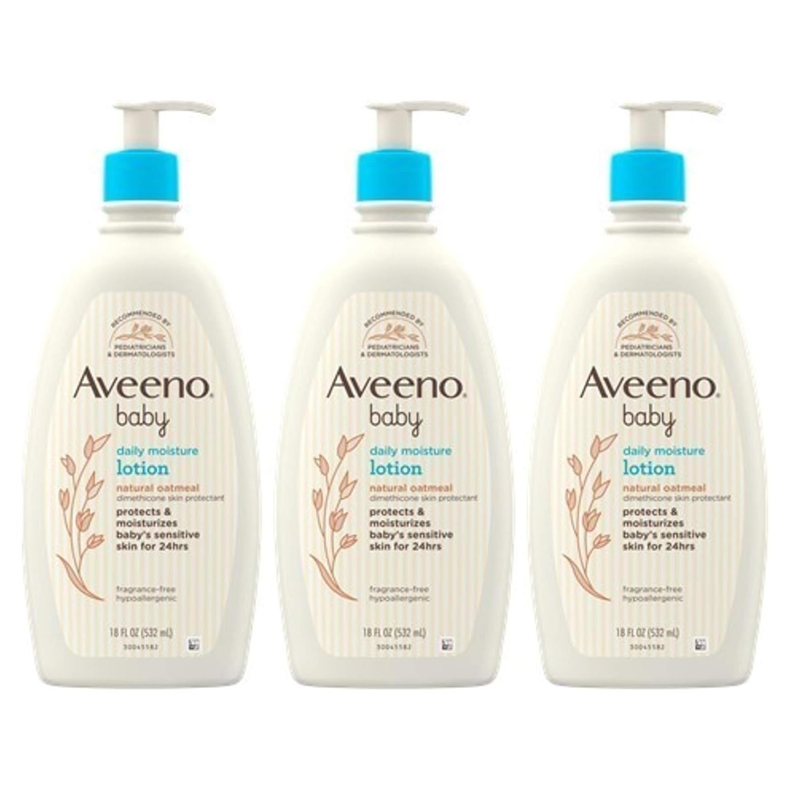 Loción Hidratante Diaria Aveeno Baby 3x532ml Sin Fragancia