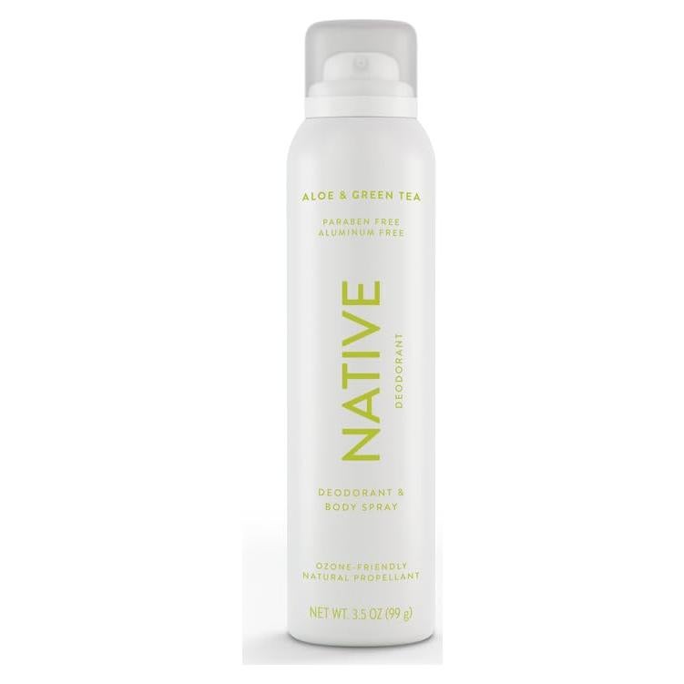 Desodorante Spray Corporal Native Aloe y Té Verde 140g
