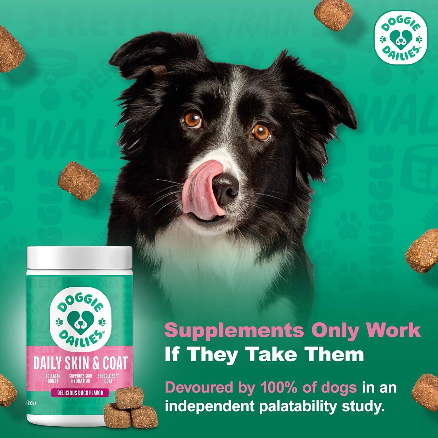 Suplemento para Piel y Abrigo Doggie Dailies Pato 225 masticables