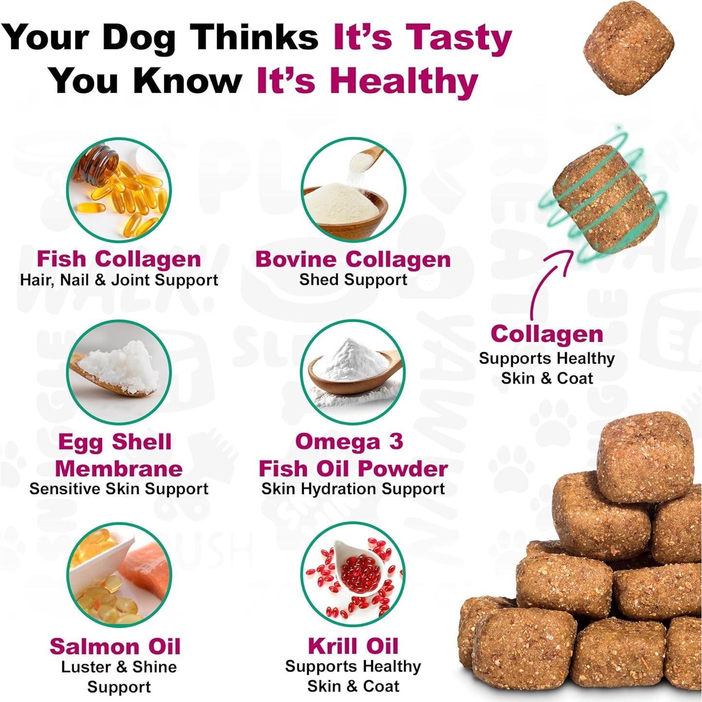 Suplemento para Piel y Abrigo Doggie Dailies Pato 225 masticables