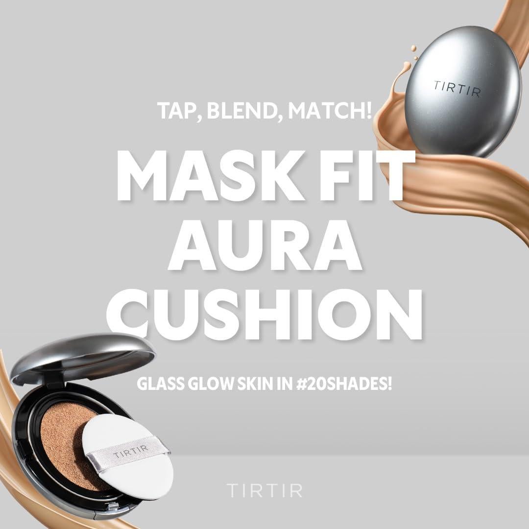 Base de Maquillaje TIRTIR Aura Glow Cushion 4.4 ml Marfil Claro