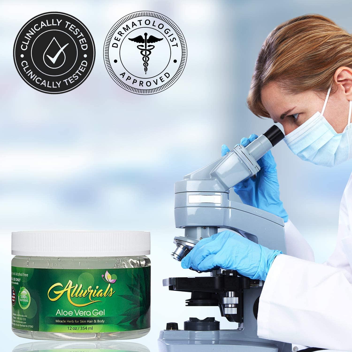 Gel de Aloe Vera Orgánico Allurials 340g - Hidratante Piel y Cabello