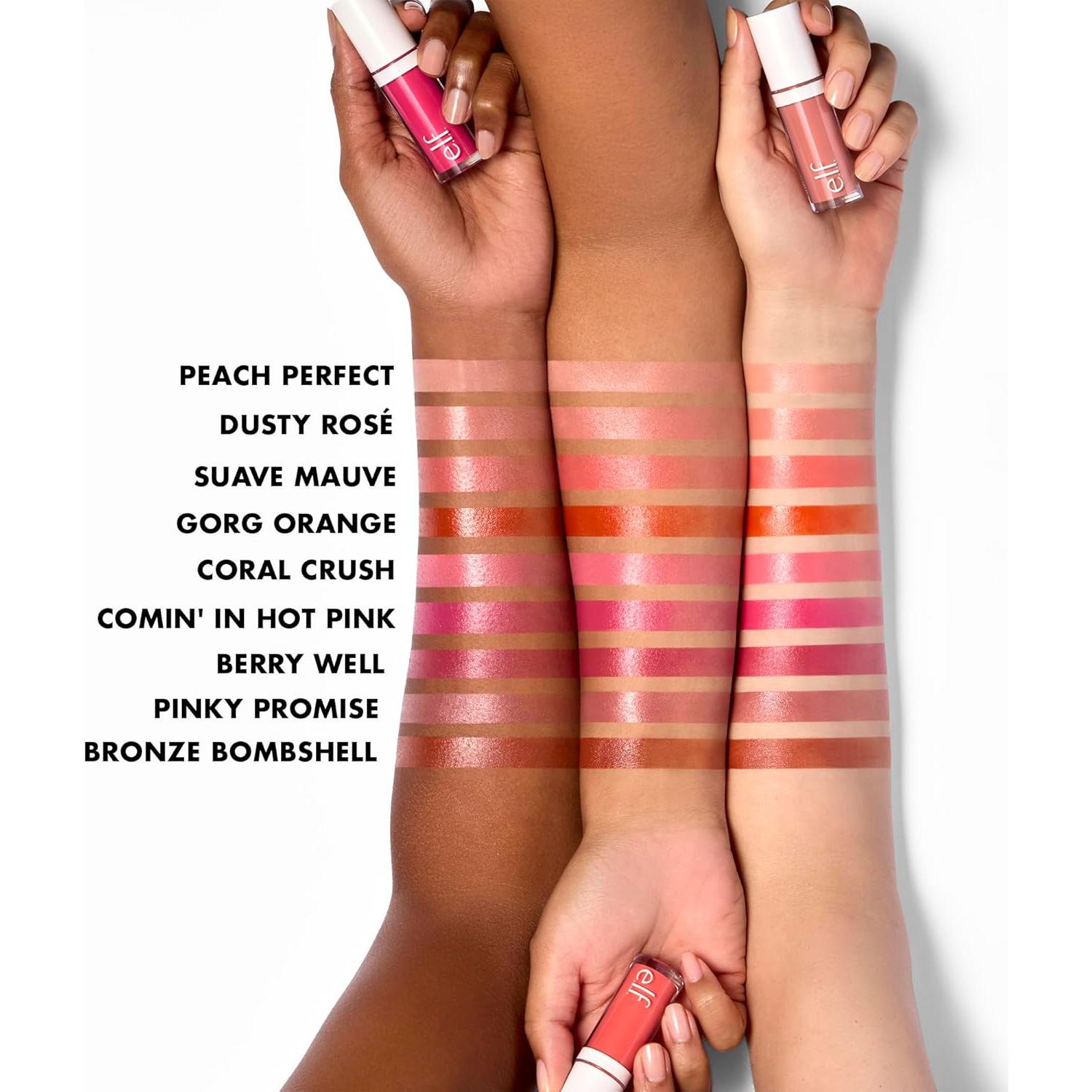 Rubor Líquido e.l.f. Camo Berry Well 3.85 ml Vegano