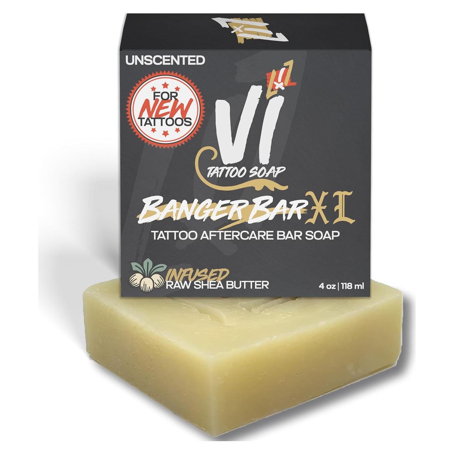 Jabón Post-Tatuaje VI 113g Vegano con Manteca de Karité