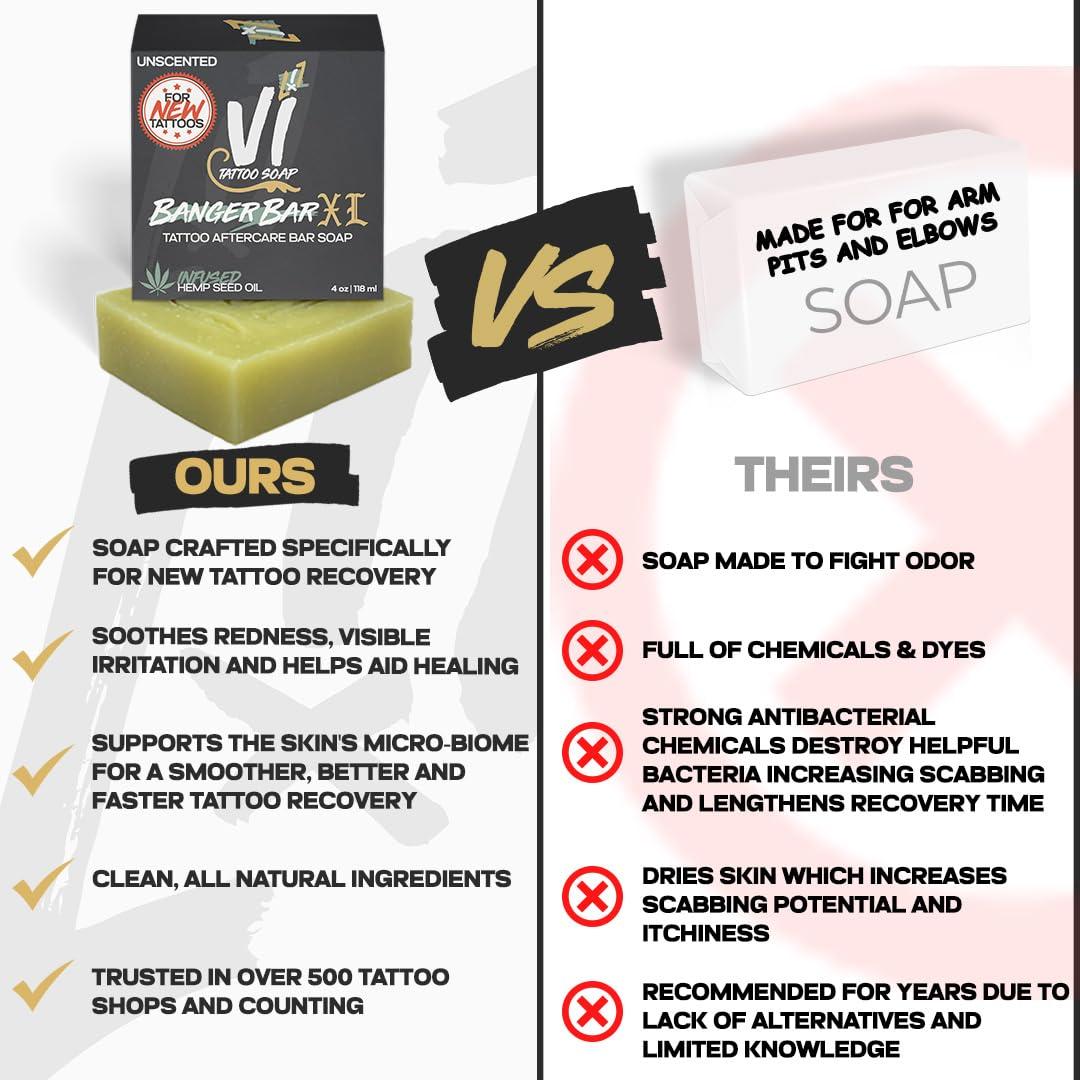 Jabón de Cuidado Post-Tatuaje Banger Bar XL 113g Vegano