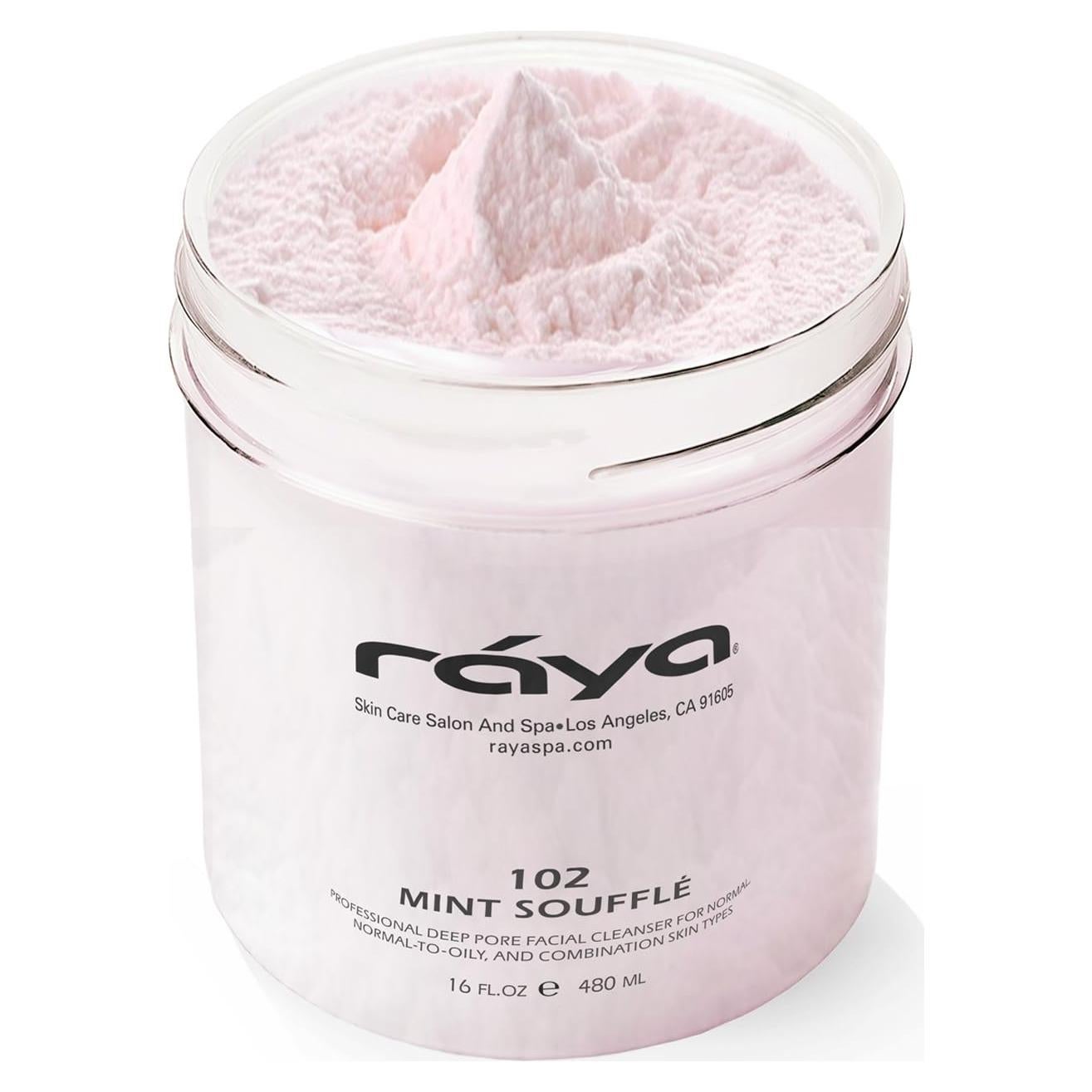 Limpiador Facial Soufflé de Menta Raya 414g para Piel Grasa