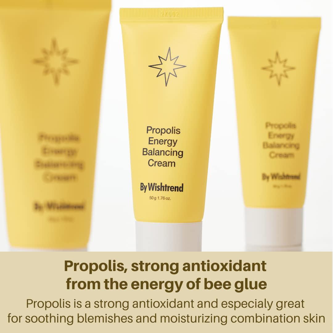 Crema Equilibrante de Energía de Propolis Wishtrend 50ml - Hidratante Pro-Bioma