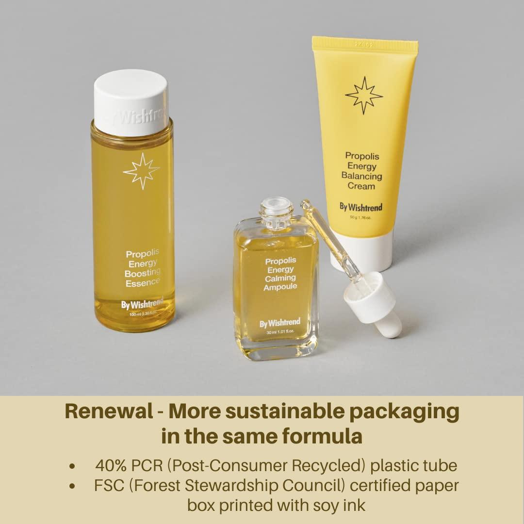 Crema Equilibrante de Energía de Propolis Wishtrend 50ml - Hidratante Pro-Bioma