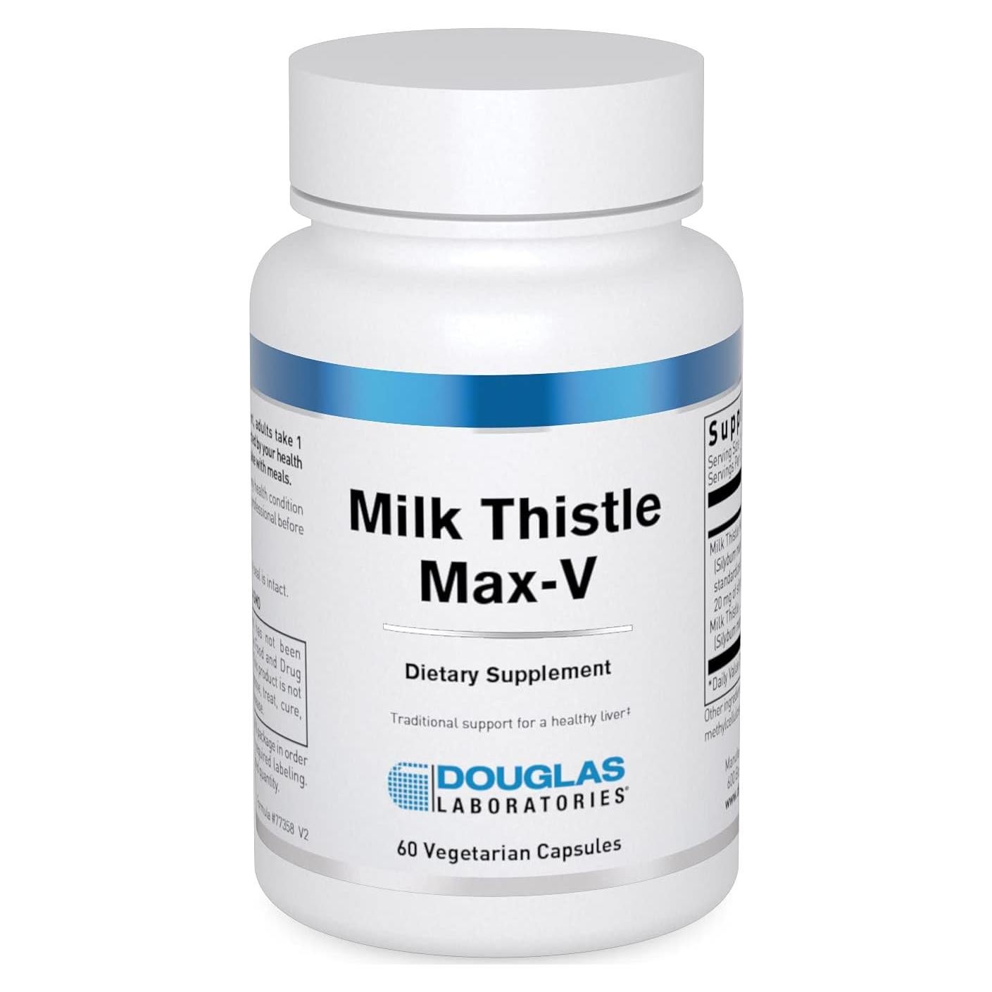 Cardo Mariano Max-V Douglas Laboratories | 60 Cápsulas para Salud Hepática