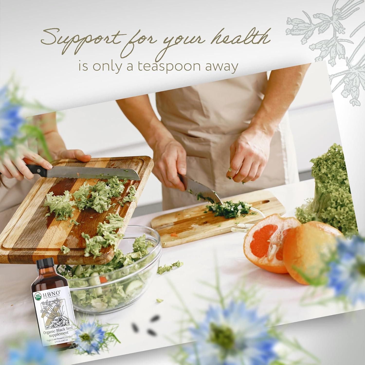 Aceite de Semilla Negra Orgánico HBNO 240ml Prensado en Frío