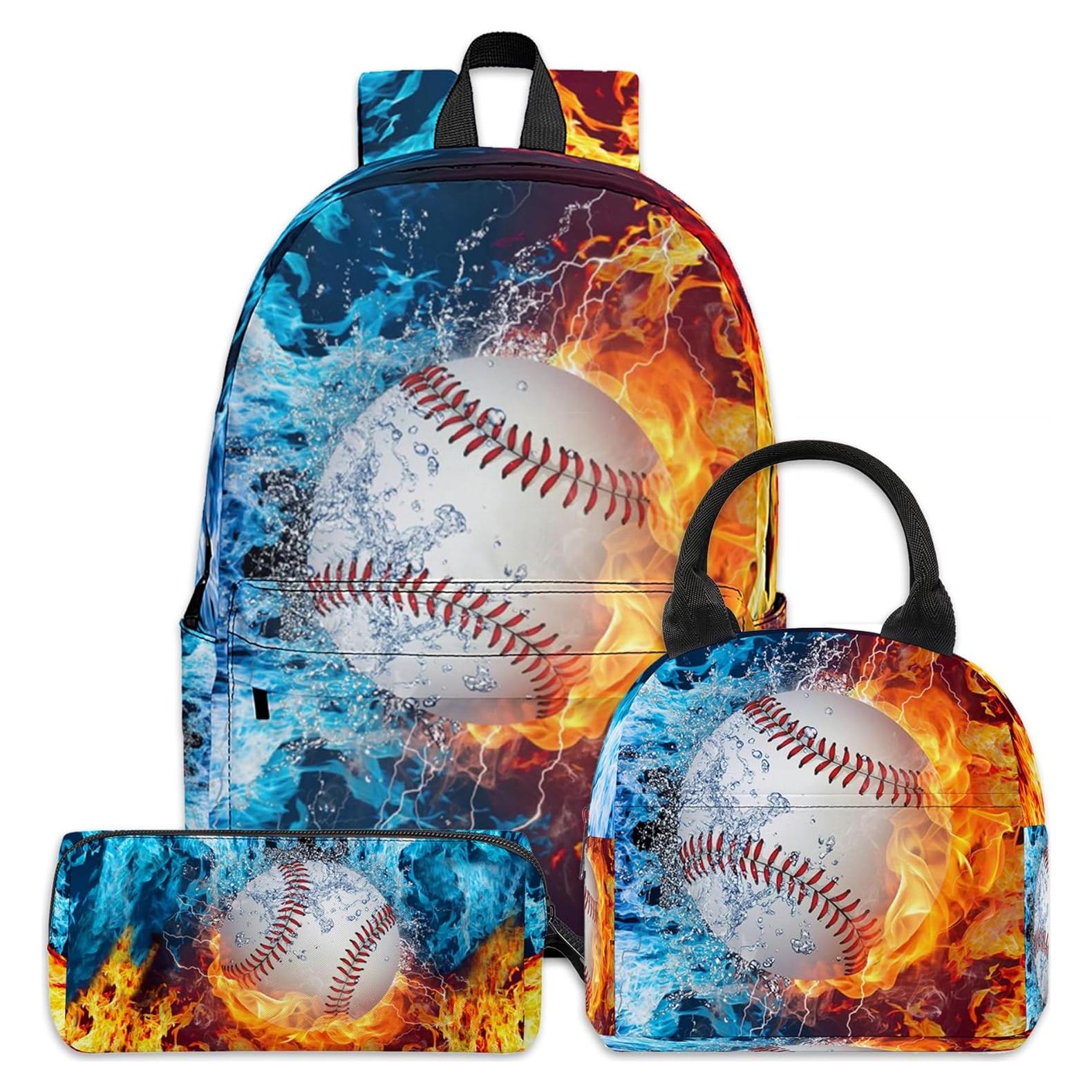 Mochila 3 Piezas Niños Unisex con Lonchera y Estuche 31x13.5x42.4cm