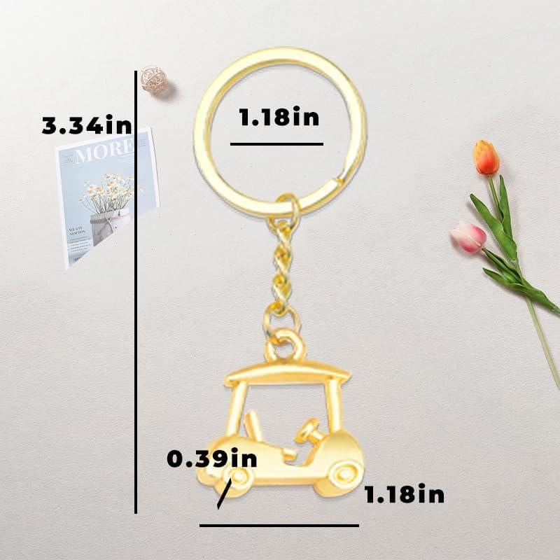 Sport Keychain for Player Fans Coach Birthday Gifts for Friend Christmas Gifts Soccer Softball Gymnastic Golf Cart