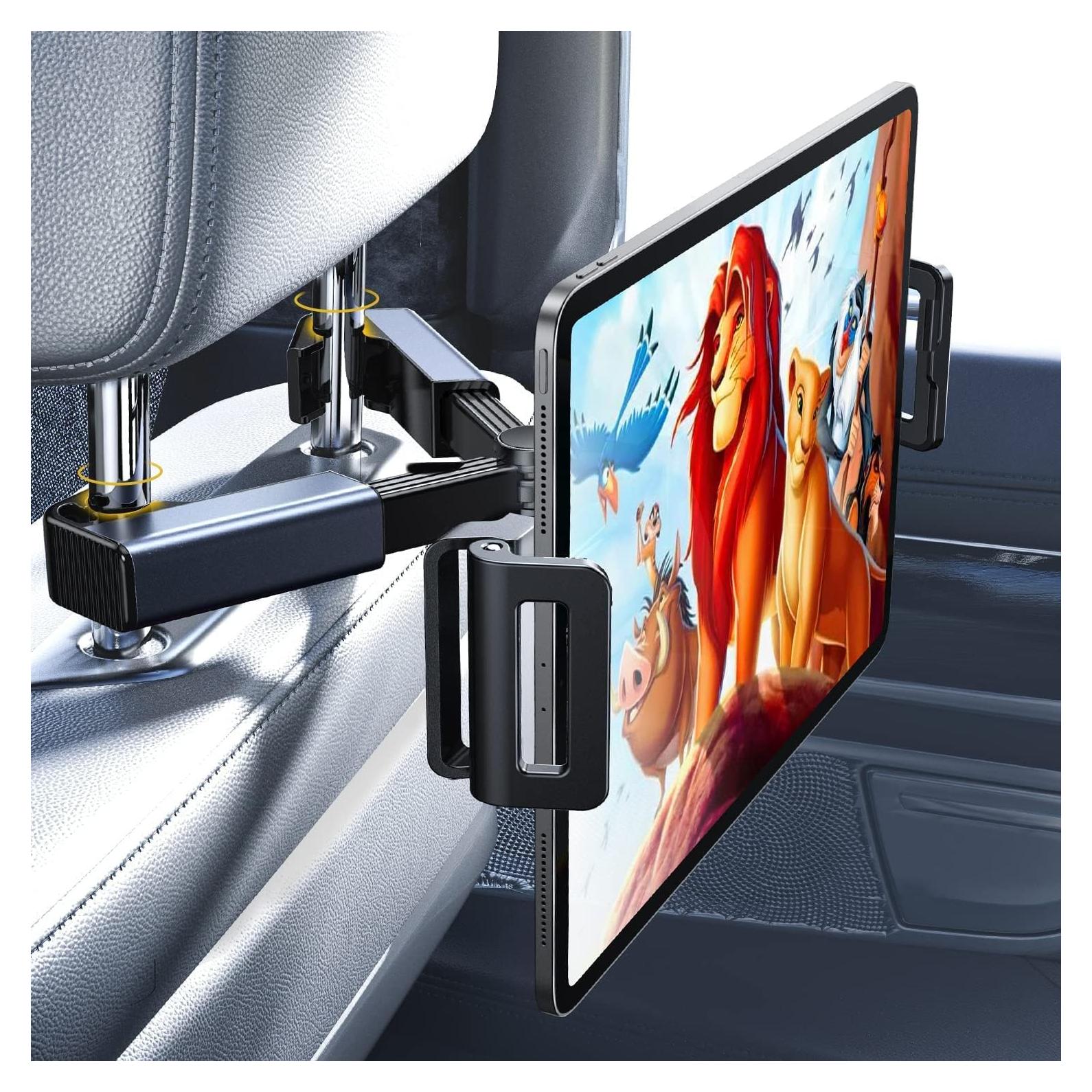 Soporte para Tablet LISEN Negro para Auto - Ajustable, 4.7-12.9"
