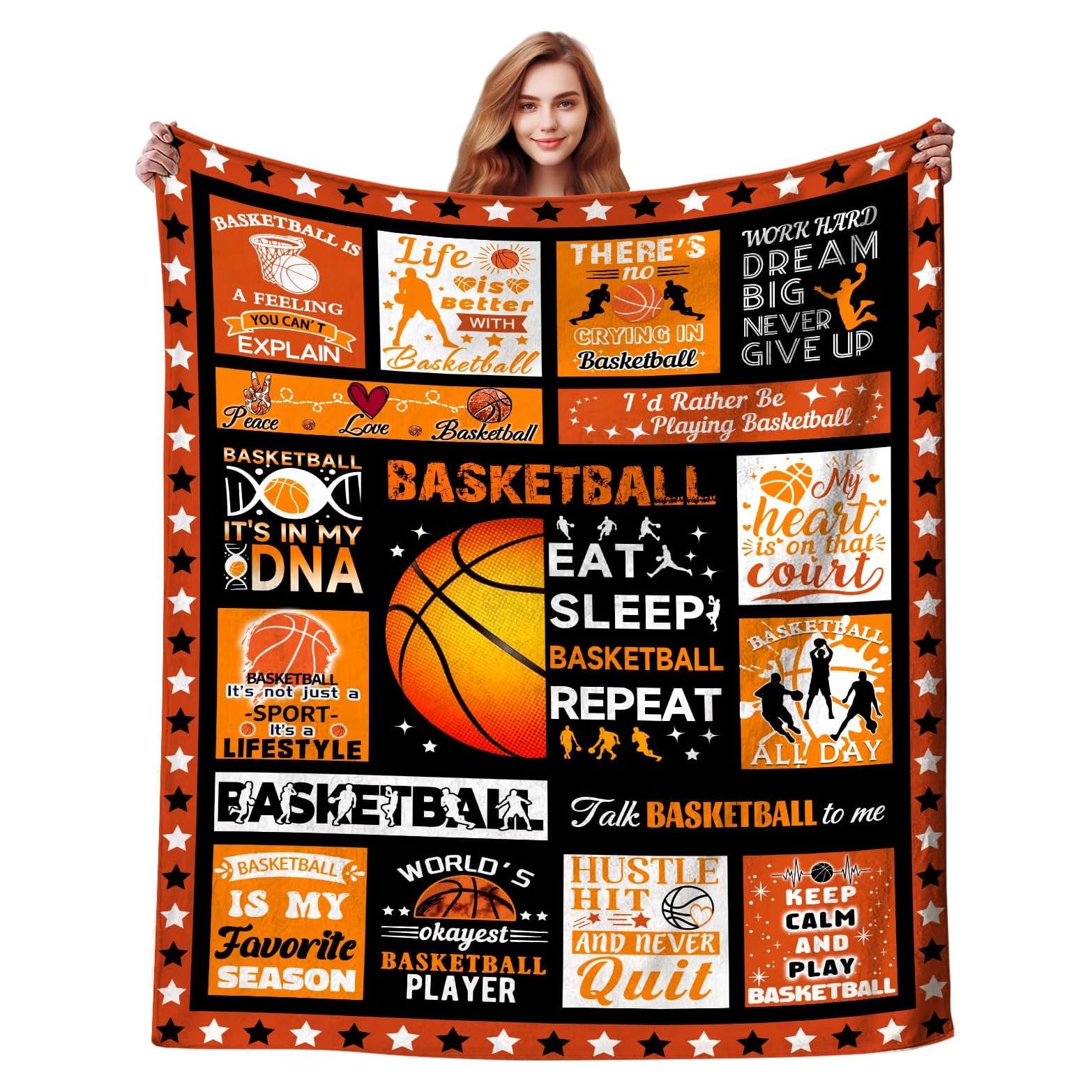 Manta de Franela DikiTeenz Baloncesto 127x102 cm Regalo Niños