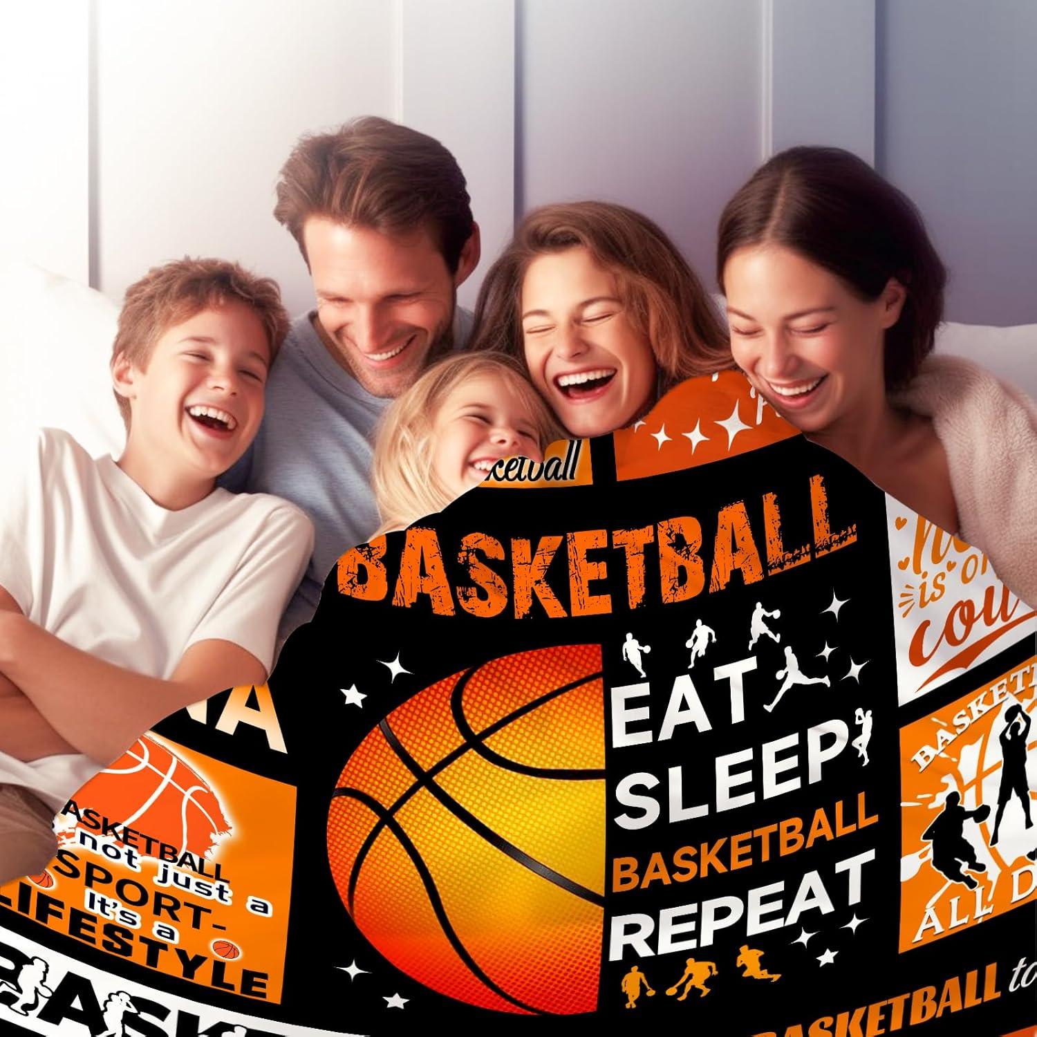 Manta de Franela DikiTeenz Baloncesto 127x102 cm Regalo Niños