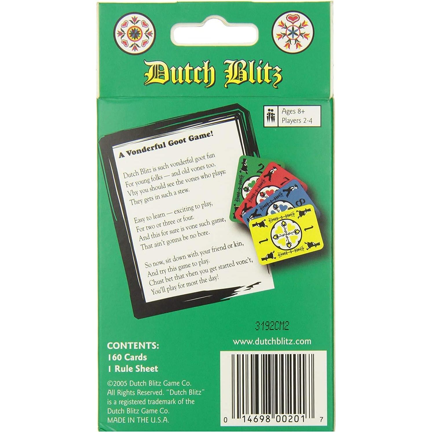 Juego de Cartas Dutch Blitz - Rápido para 2-4 Jugadores