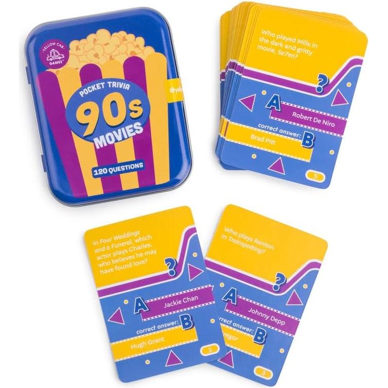Juego de Trivia de Películas 90s Yellow Cab - 120 Preguntas