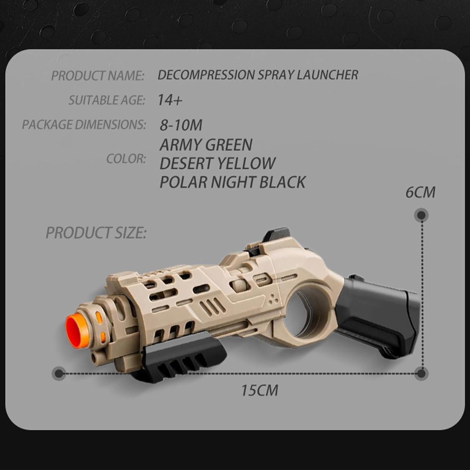 Juguete Antiestrés Villaesta Clicker Amarillo Desierto EDC