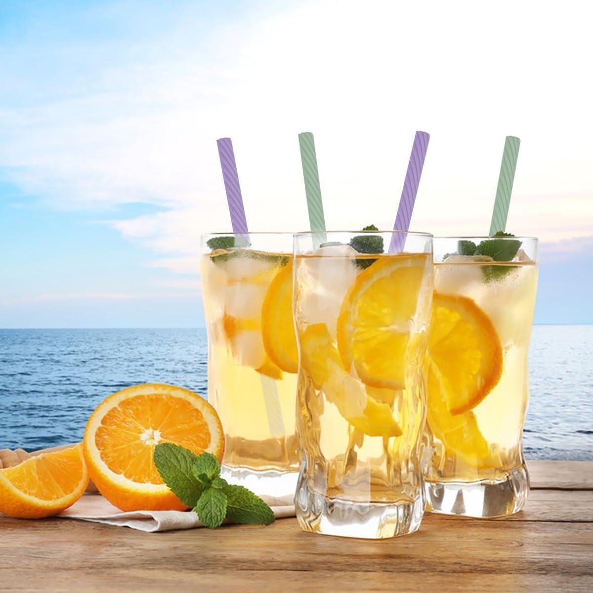 Set de 2 Pajitas de Silicona Reutilizables AYWFEY con Estuche