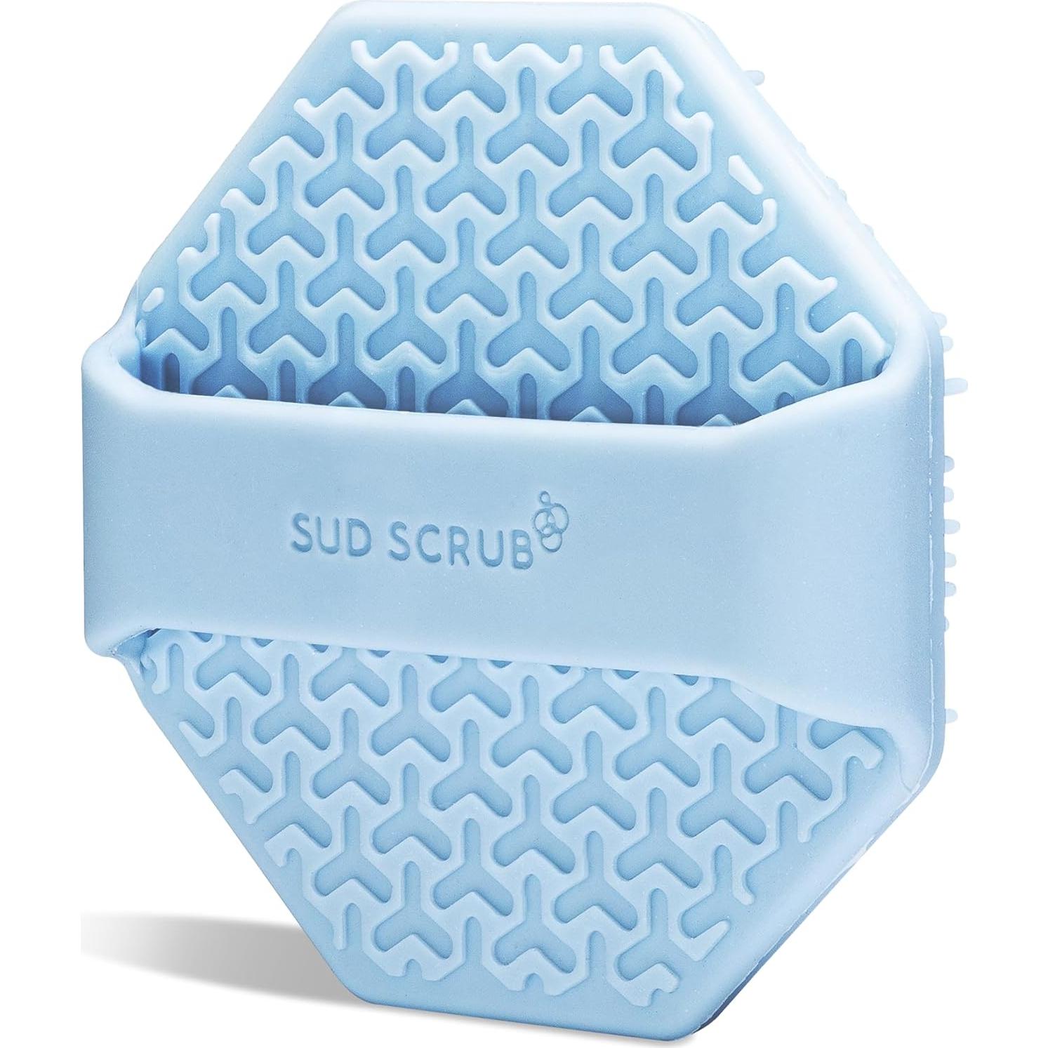 Exfoliador Facial Sud Scrub Antimicrobiano Silicona Azul 1 Paquete