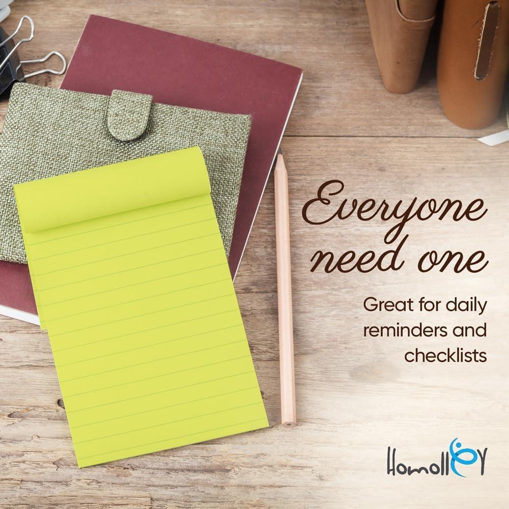 Paquete de 12 Notas Adhesivas Rayadas Homolley 10x15 cm