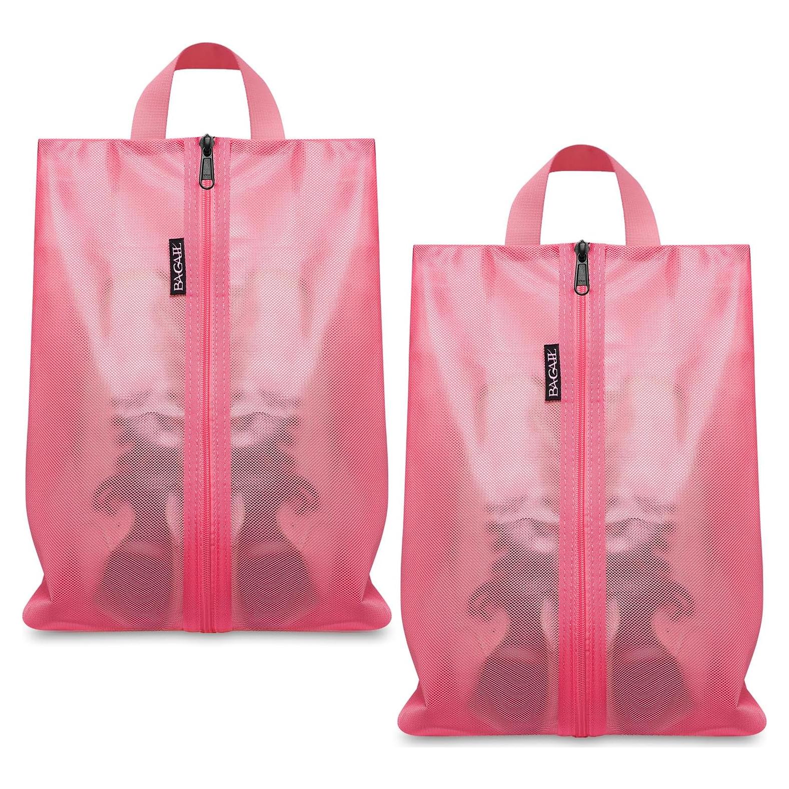 Bolsas de Zapatos Bagail para Viaje 43x25x13cm Coral 2pcs