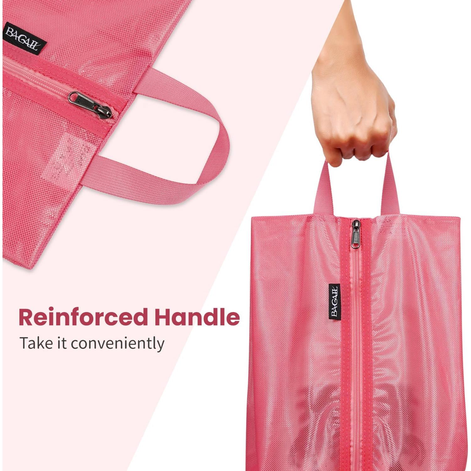 Bolsas de Zapatos Bagail para Viaje 43x25x13cm Coral 2pcs