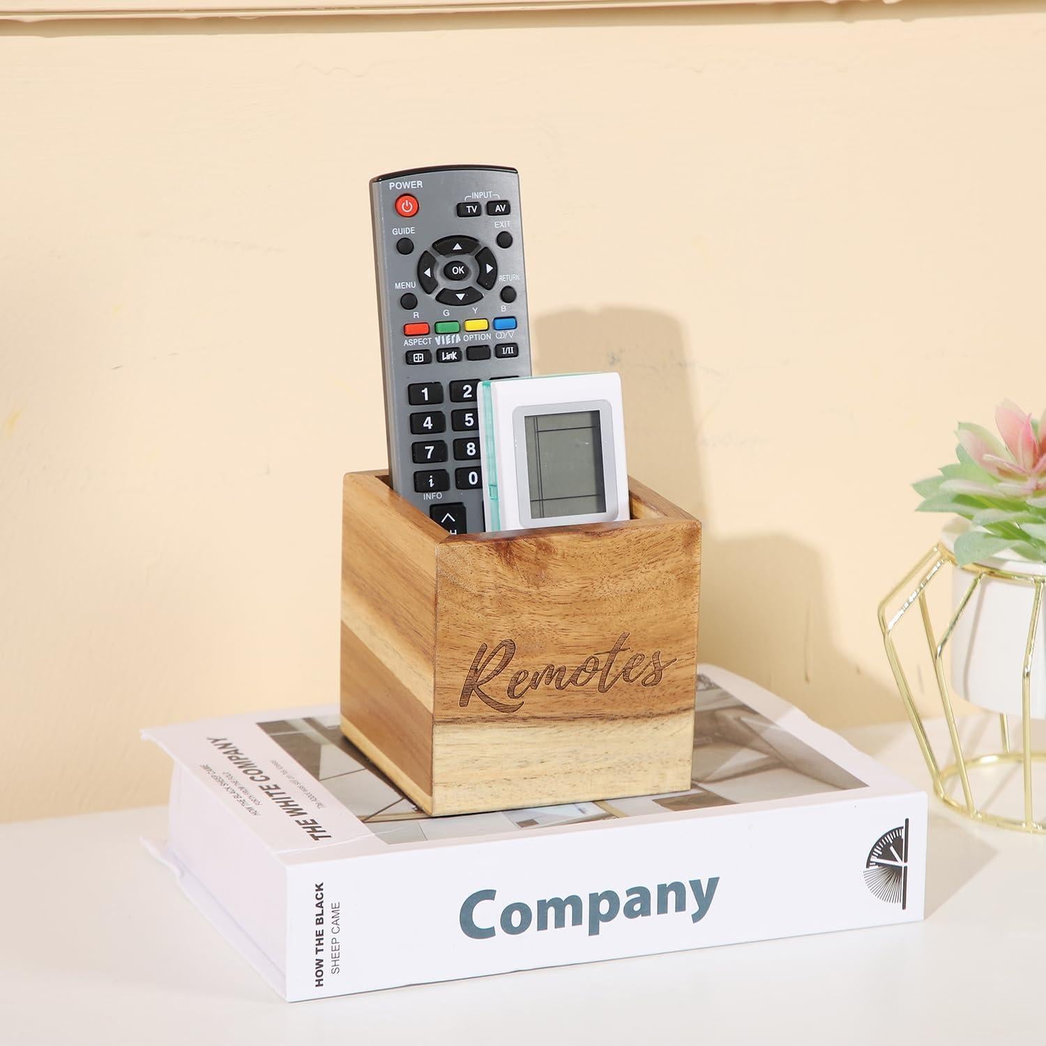 Soporte para Control Remoto de Madera Acacia COOLEX 8.9 cm