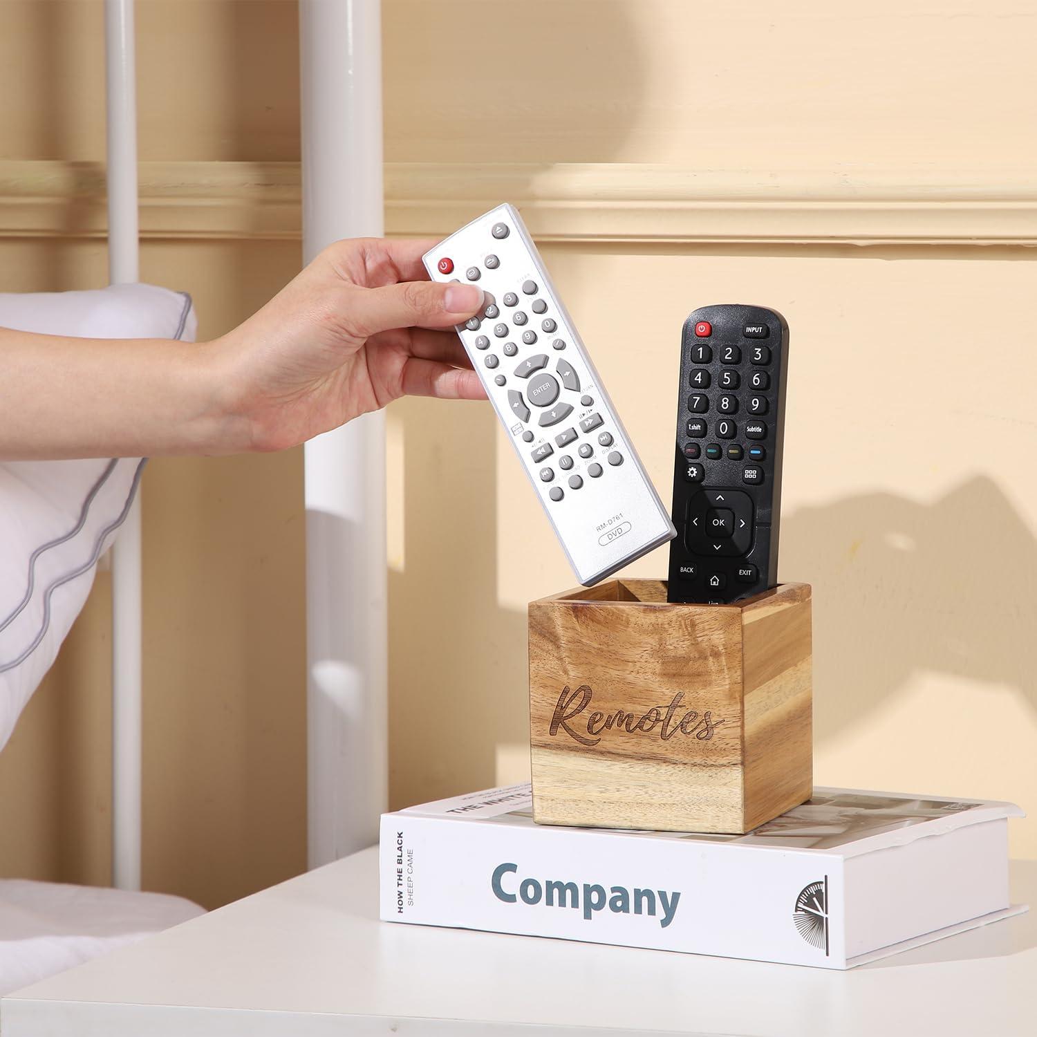 Soporte para Control Remoto de Madera Acacia COOLEX 8.9 cm