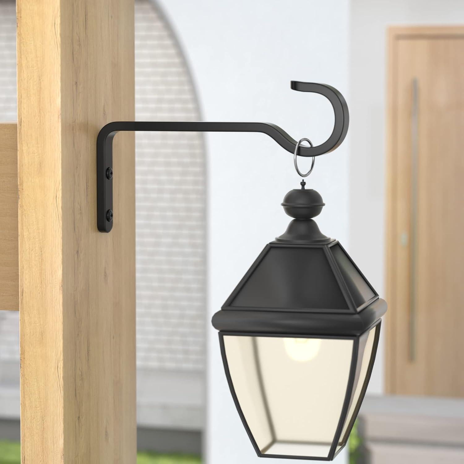 Soportes de Plantas de Hierro Saffruff - 2 Ganchos Colgantes 14.48 cm