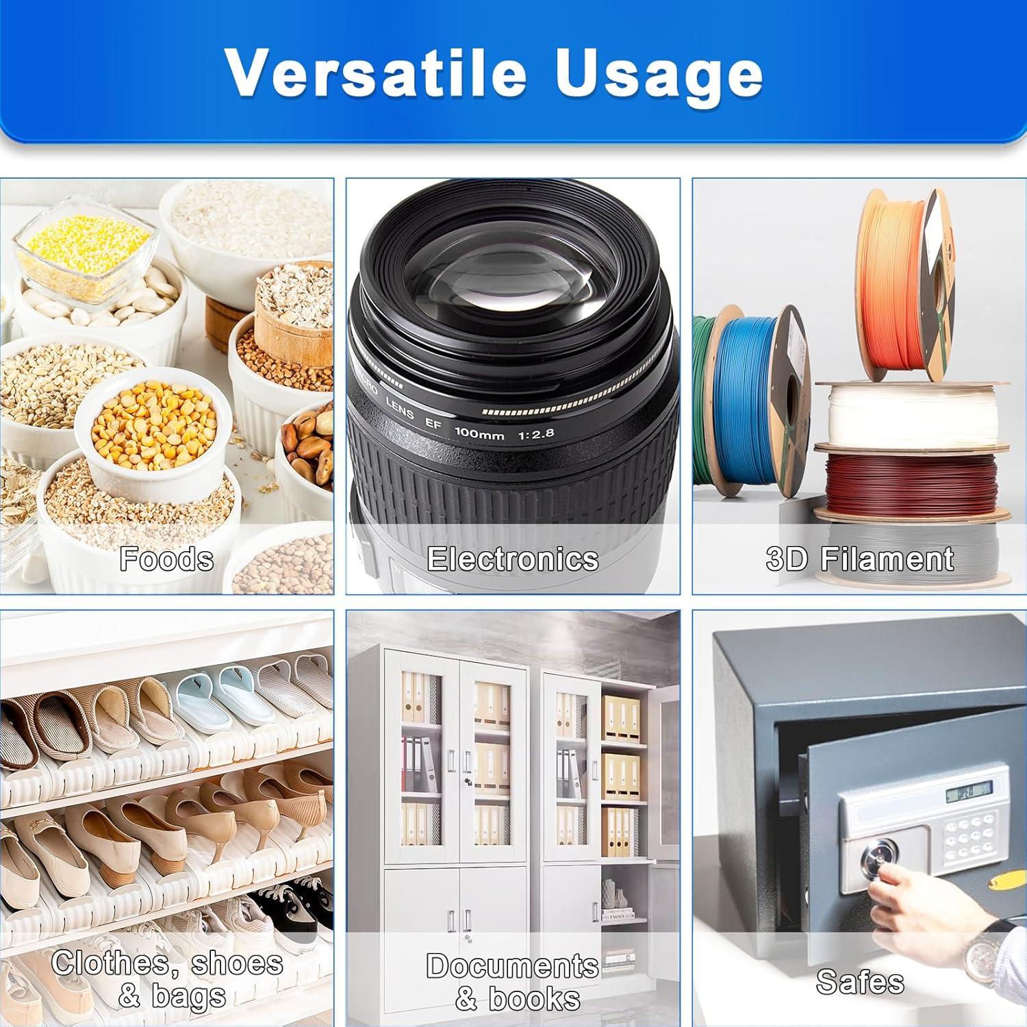 Paquetes de Gel de Sílice 20g - 35 Unidades Deshidratantes Grado Alimenticio