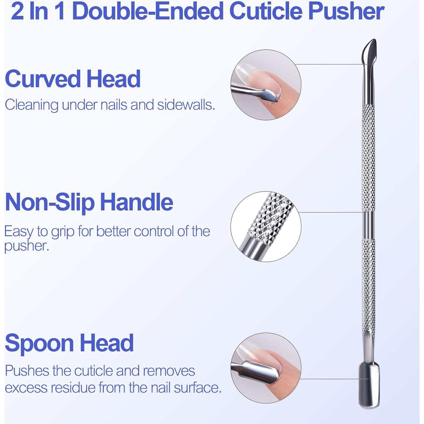 Kit de Clips Removedores de Esmalte de Uñas KAZI 22 Piezas Rosa