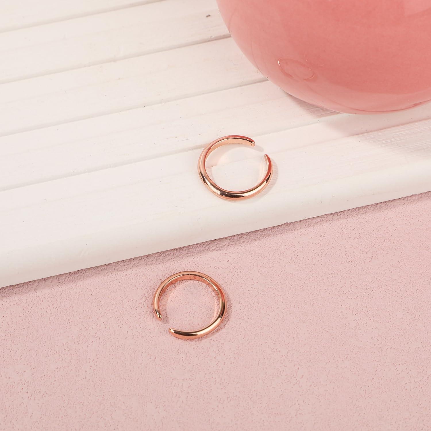 Anillos Ajustables para Dedos de los Pies Mikovivi Oro Rosa - 2 Pcs