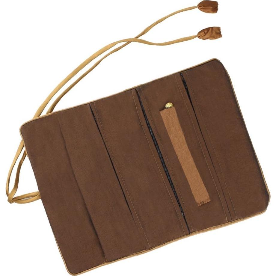 Organizador de Joyería de Seda Marrón Lidwot - Bolsa Plegable