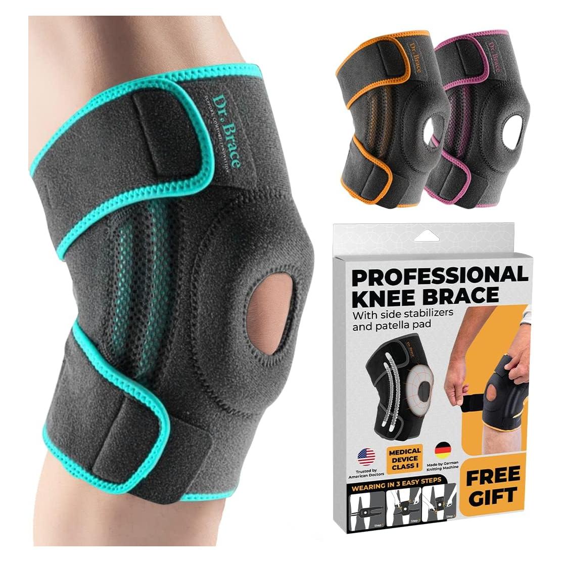 Rodillera DR. BRACE Elite con Estabilizadores y Gel - Pequeño