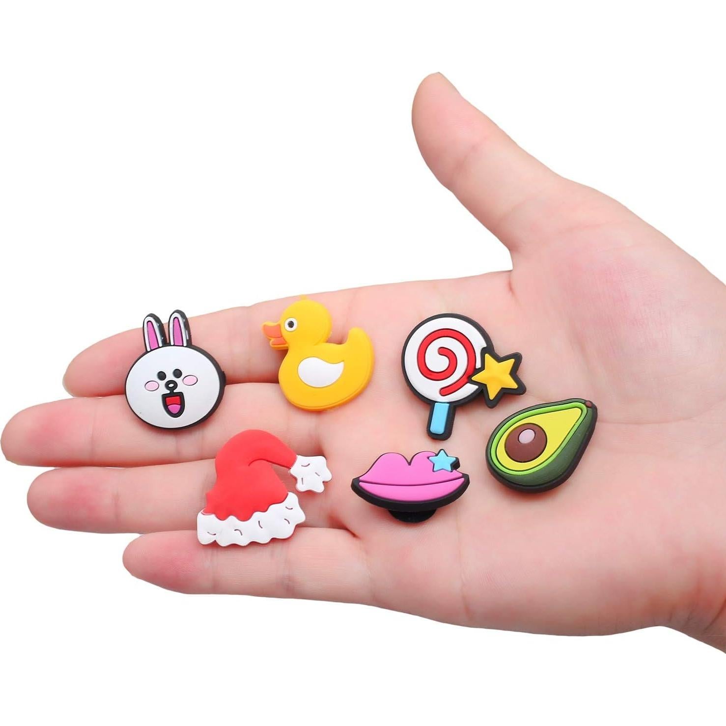 30 Piezas Encantos de PVC para Decoración de Zapatos