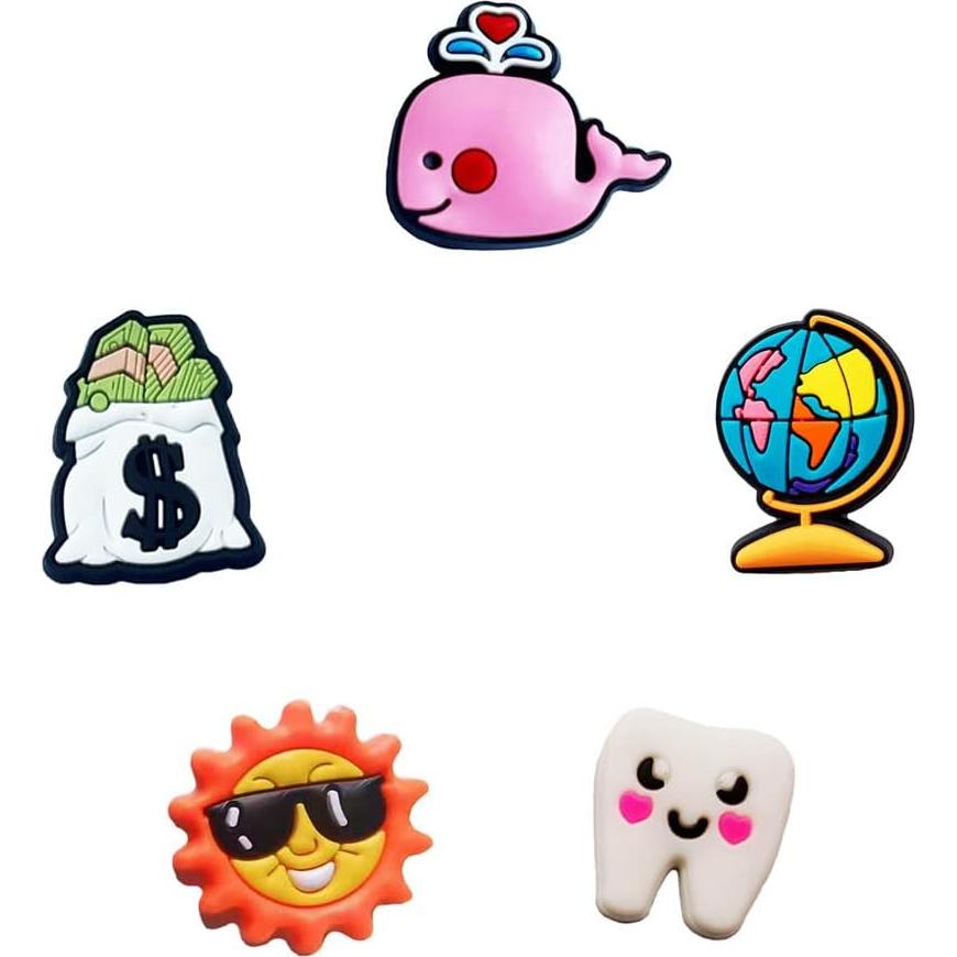 30 Piezas Encantos de PVC para Decoración de Zapatos