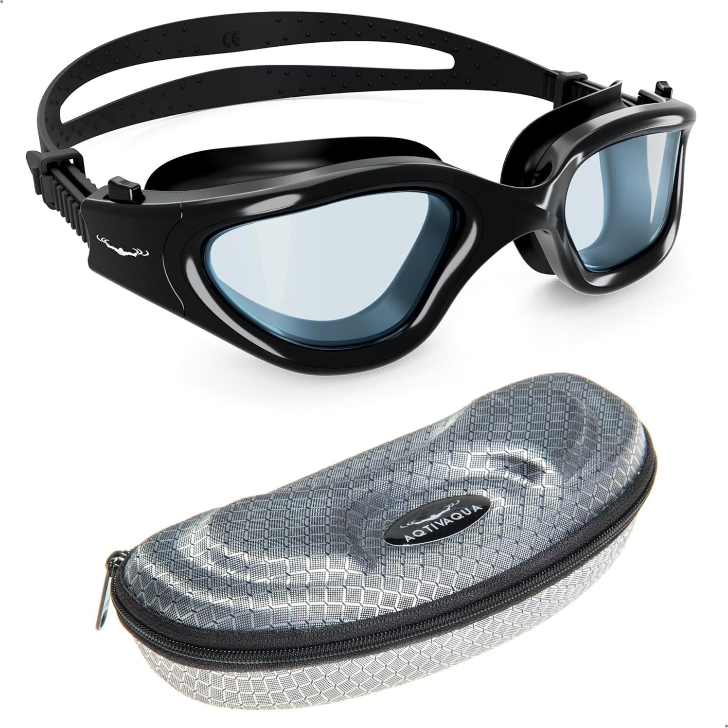 Gafas de natación AqtivAqua con lentes amplios y antiempañante