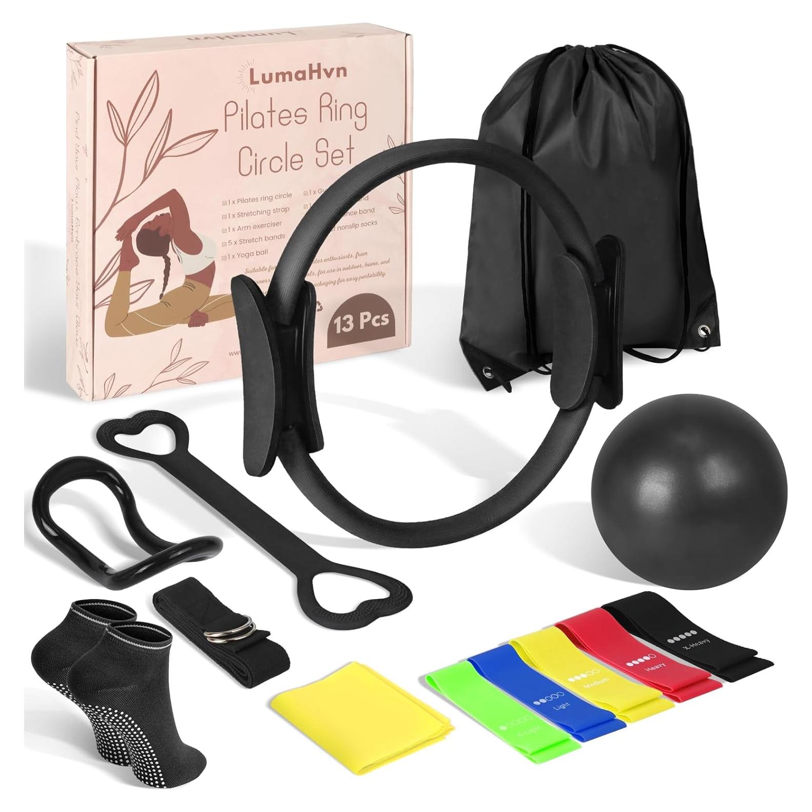 Kit de Pilates en Casa HGKZJSL con Pelota y Bandas de Resistencia