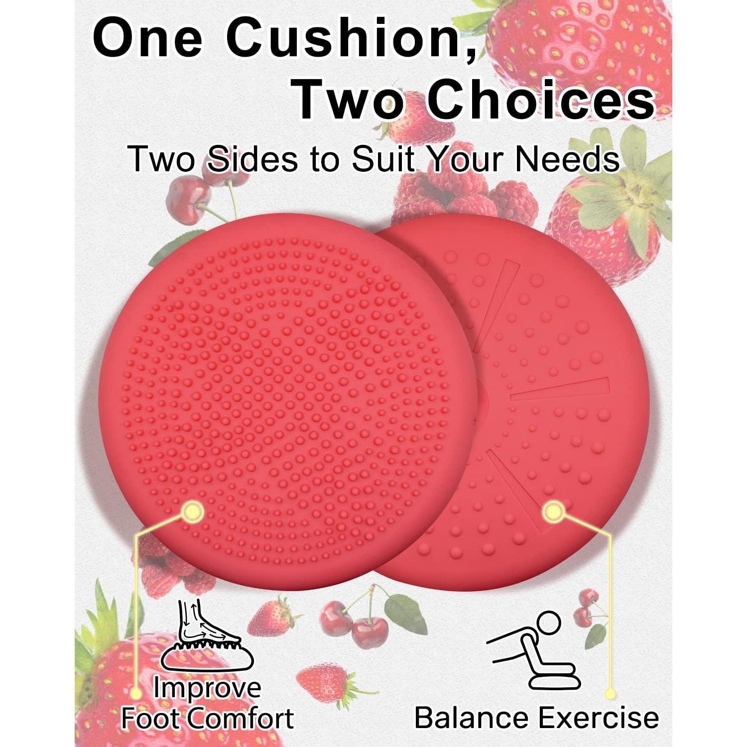 Cojín Inestable Tumaz Rojo Tomate 33 cm para Niños