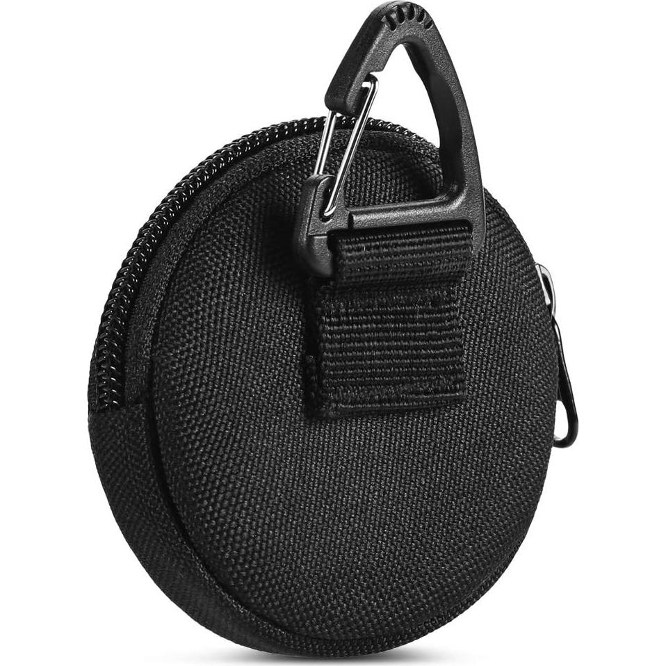 Monedero Táctico Pequeño 900D Nylon con Llavero - 2PCS Negro