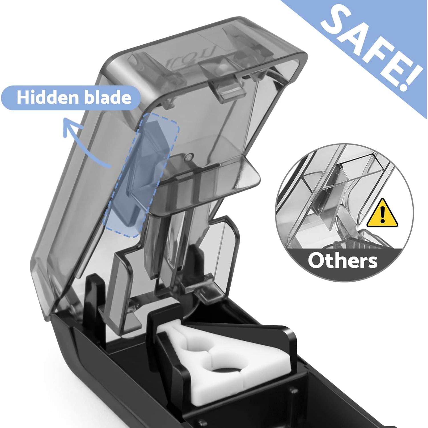 Cortador de Pastillas Fullicon Negro con 2 Organizadores