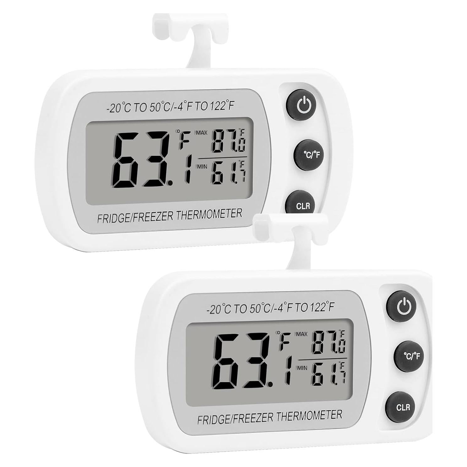 Termómetro Digital Impermeable Lasubst para Refrigerador - 2 Unidades