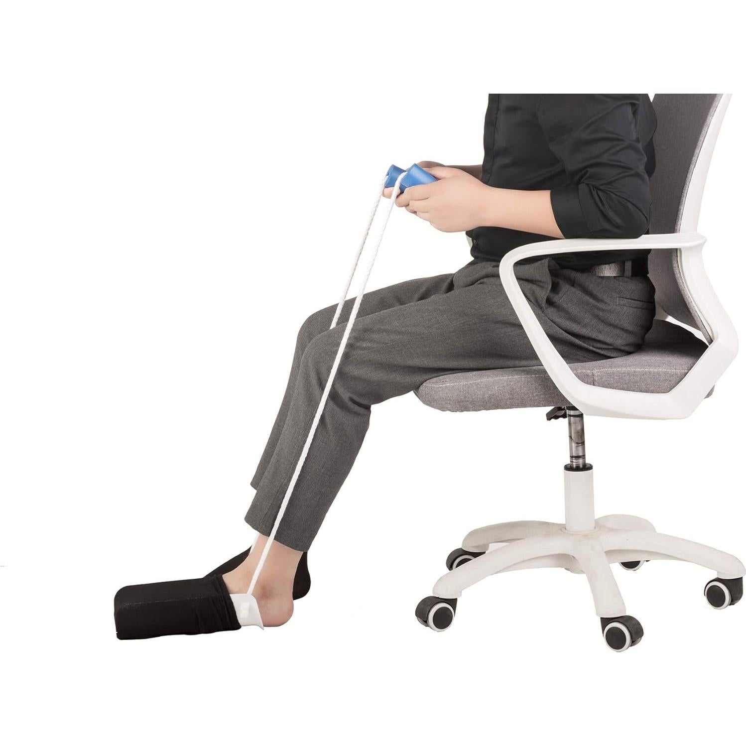 Ayuda para Calcetines COW&COW Mediana 24.9 cm con Mangos de Espuma