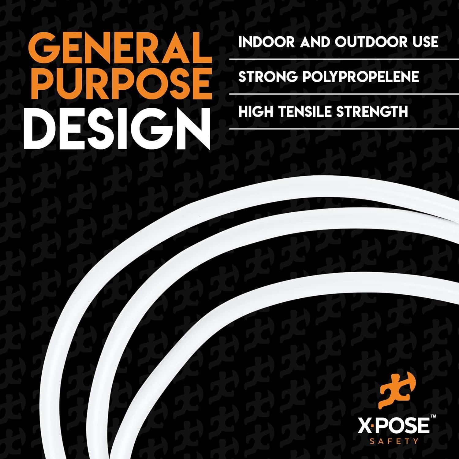 Cuerda de Plástico Xpose Safety 15.24m Blanca Resistente