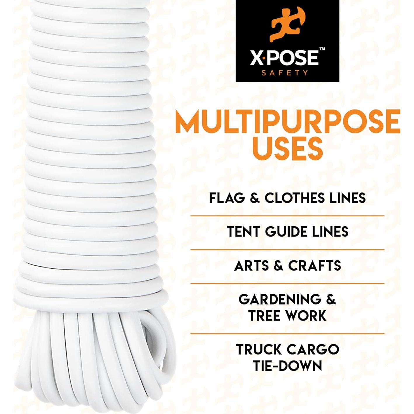 Cuerda de Plástico Xpose Safety 15.24m Blanca Resistente