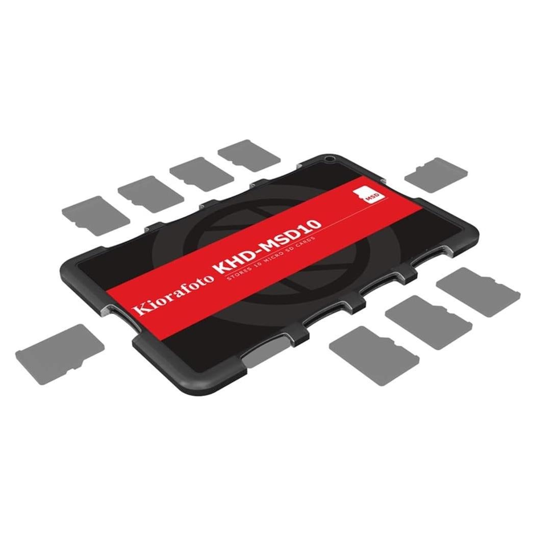 Kiorafoto KHD-MSD10 Caja Almacenamiento 10 Tarjetas Micro SD