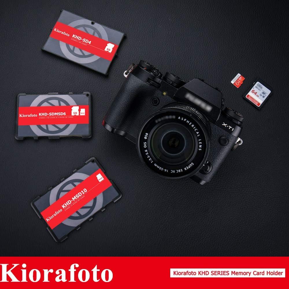 Kiorafoto KHD-MSD10 Caja Almacenamiento 10 Tarjetas Micro SD