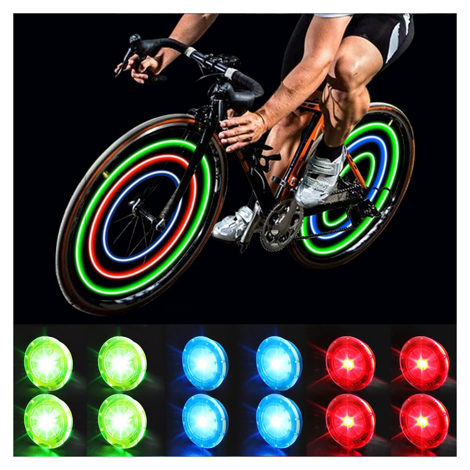 Luces de Rueda de Bicicleta MapleSeeker Multicolor IP67